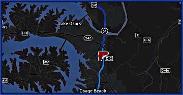 Map of Pistols Plus Guns - Osage Beach, MO